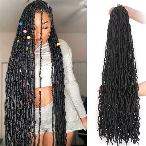 Buy Zrq Packs Inch New Faux Locs Crochet Hair Curly Wavy Pre