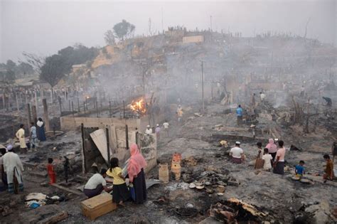 Bangladesh Refugee Camp Fire Compounds Rohingya’s Hardships – Foreign ...