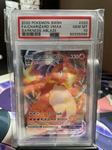 Mavin 2020 Pokémon Darkness Ablaze Charizard Vmax Psa 10 Gem Mint