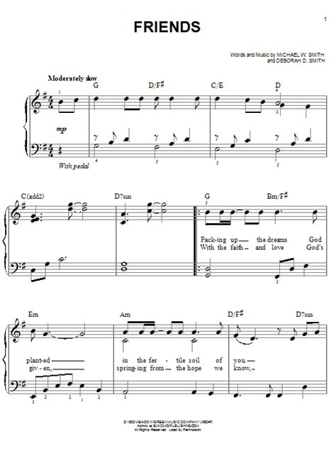 Friends Sheet Music Direct