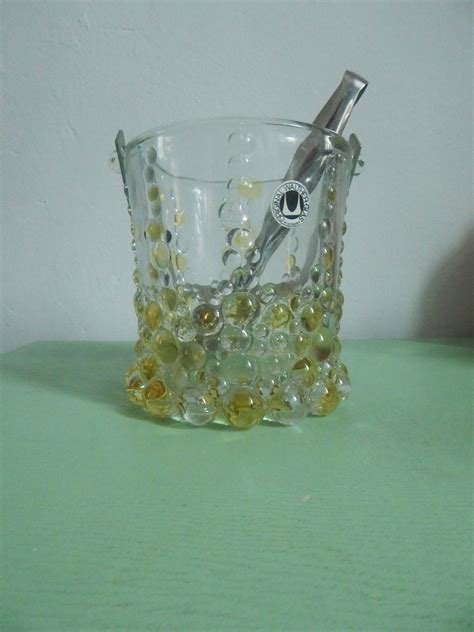 Walther Glas Bolero Glass Ice Bucket Vintage German Bubble Glass Etsy Australia