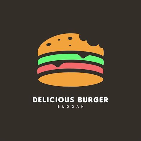 Premium Vector Bite Burger Logo Design For Cafe Or Restaurant Design