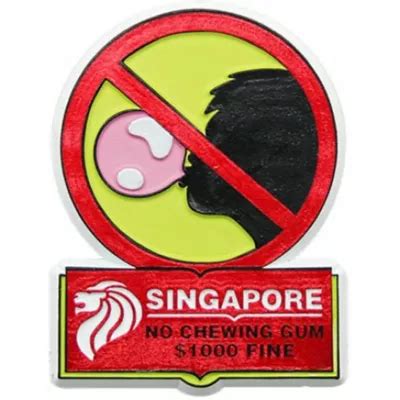 Buy SINGAPORE RUBBERISED MAGNET - NO CHEWING GUM Online in Singapore ...