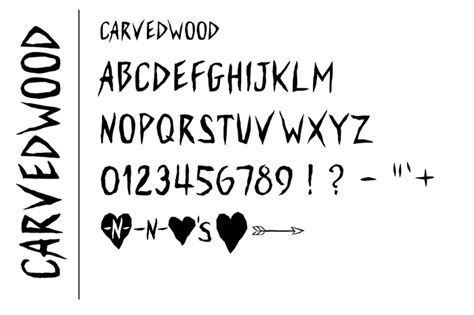 Carved Wood Font By Keith Oliver By Keith C Oliver At