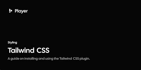 Styling Tailwind Css Vidstack Player