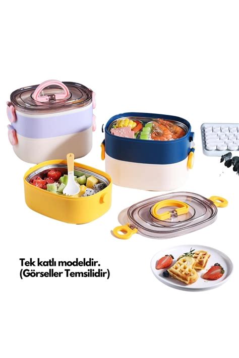 Vagonlife Bento 600 ml Lunchbox Yeni Koleksiyon Tekli Çelik Sefer Tası