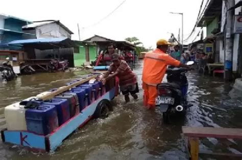 Banjir Rob Akibat Fase Bulan Purnama Hingga 31 Juli Ini Wilayah