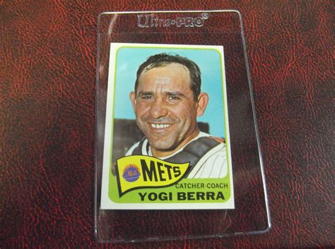 1965 TOPPS BASEBALL CARD 470 YOGI BERRA NY METS HIGH SERIES NM MT