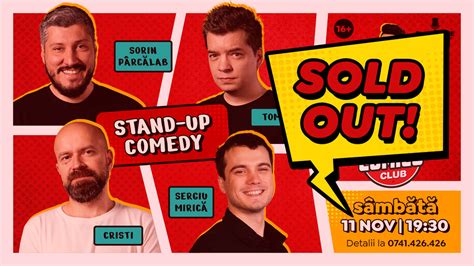 Bilete Stand up cu Cristi Toma Sorin și Mirică la ComicsClub 11