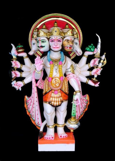 Marble Panchmukhi Hanuman Statue For Worship Size Feet At Rs