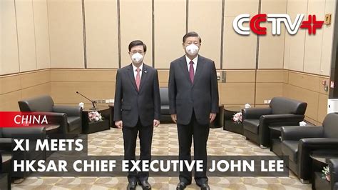 Xi Meets Hksar Chief Executive John Lee Youtube