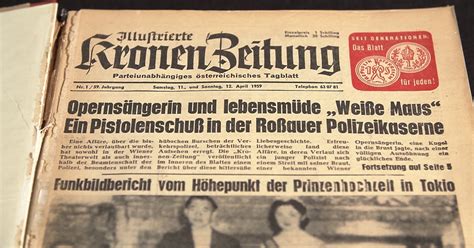 Damals 11 April 1959 Erste Ausgabe Der Neuen Kronen Zeitung