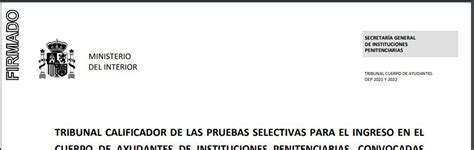 Nota De Corte Segundo Examen Ayudantes IIPP OEP 2021 2022