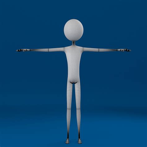 Stickman rigged character 3D model - TurboSquid 1517191