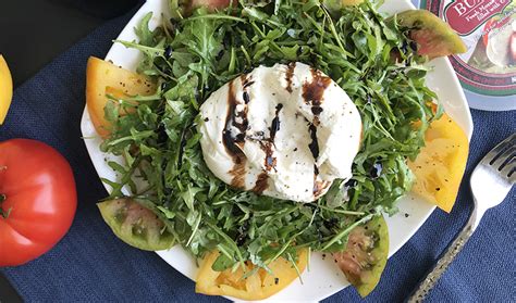 Double Dressed Arugula Burrata Salad