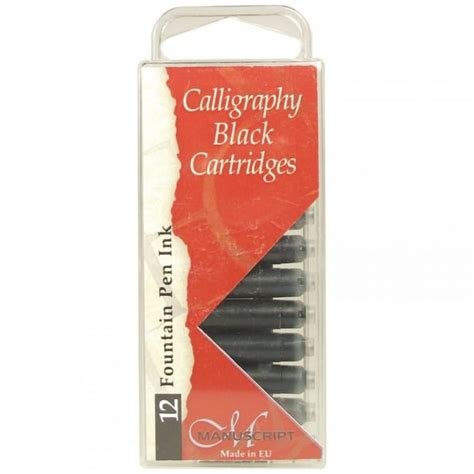 Fountain Pen Ink Cartridges Black Pack 12 Stationery And Pens From