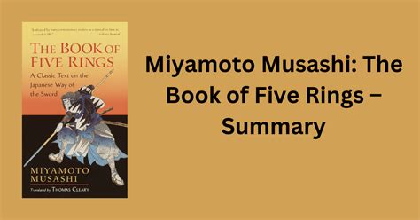 Miyamoto Musashi: The Book Of Five Rings - Summary - MuthusBlog