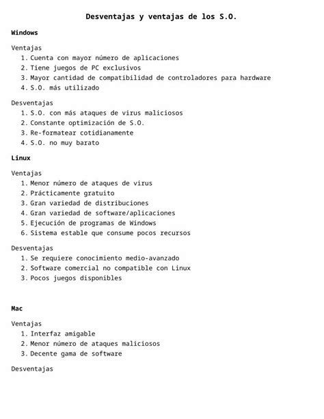 Docx Ventajas Y Desventajas De Los S O Dokumen Tips