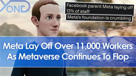 Meta Lay Off Employees As Metaverse Continues To Flop Youtube