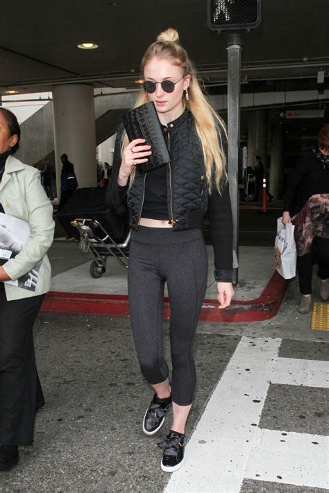 Sophie Turner In Tights At Los Angeles International Airport 05 Gotceleb