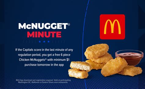 Washington Capitals On Twitter Enjoy A Free 6 Piece Chicken McNuggets