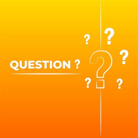 Premium Vector A Yellow Background With Question Marks And A Question