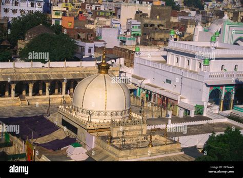 Aerial View Of Dargah Of Khwaja Moinuddin Chisti Ajmer Rajasthan Stock