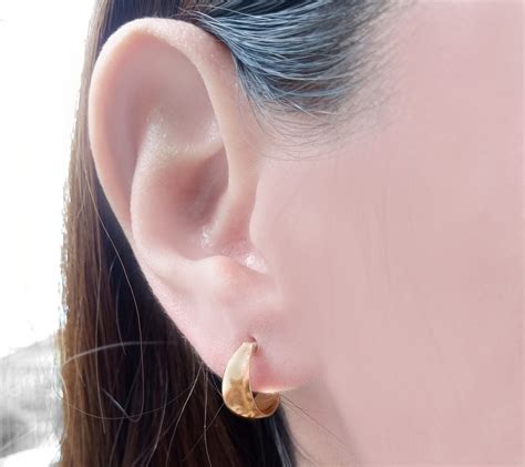 Ripley AROS ARGOLLAS BOTE PEQUEÑAS 12MM ENCHAPADO ORO 18K