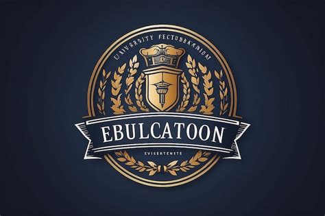 School Crest Logo Template Premium Ai Generated Image