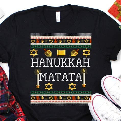 Funny Ugly Hanukkah Matata Chanukah Shirts For Men Women Etsy