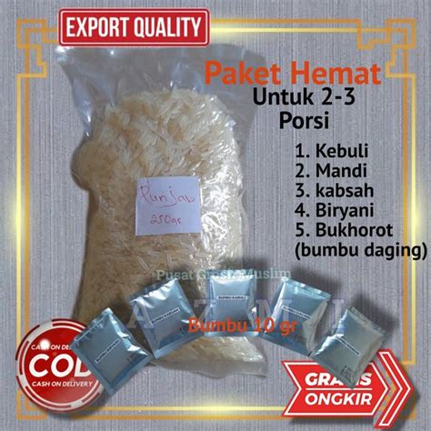 Jual Paket Hemat Beras Basmati Dan Bumbu Nasi Kebuli Kabsah Biryani