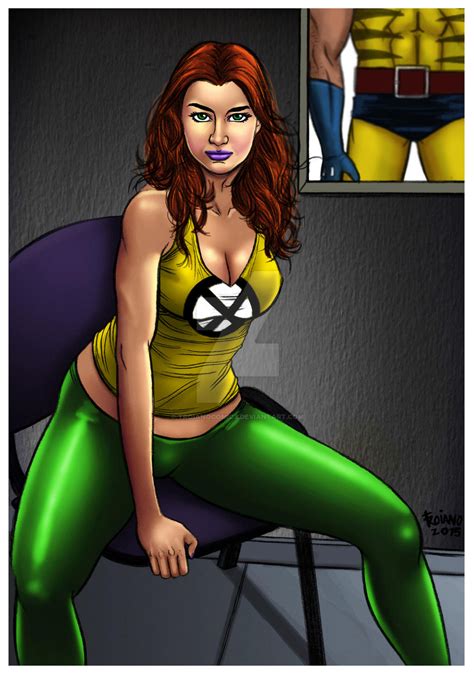 Jean Grey and Wolverine. by Troianocomics on DeviantArt