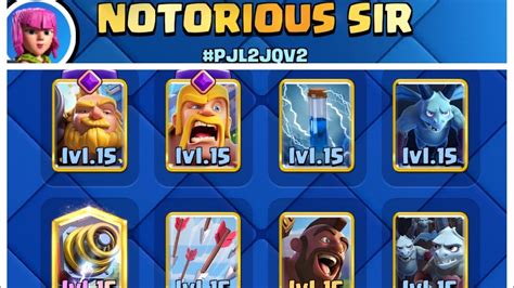 Best Hog Sparky Royal Giant Deck Clash Royale Notorious Sir YouTube