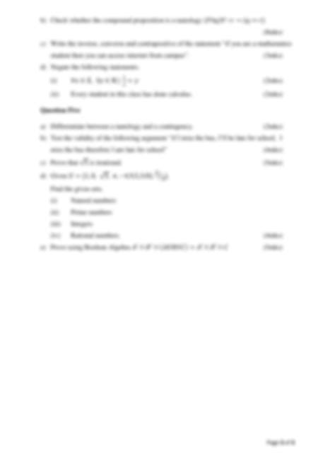 Solution Discrete Mathematics Quiz Studypool