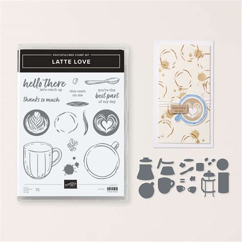 Lot de tampons et de poinçons Latte Love de Stampin Up