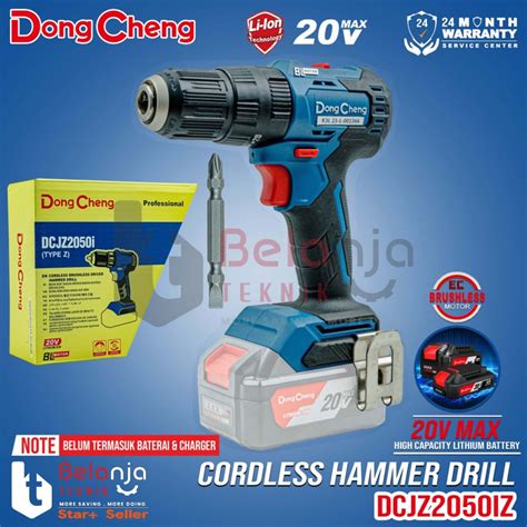 Jual Dongcheng Cordless Hammer Drill Dcjz2050iz 20v Bor Impact Baterai