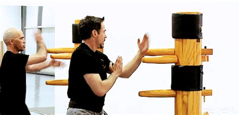 Robert Downey Jr And His Wing Chun Sifufight Coordinator Eric Oram