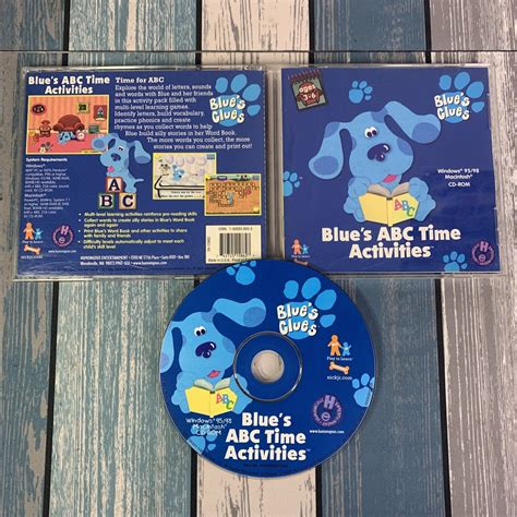 Blue S ABC Time Activities PC 1999 Blue S Clues CD ROM Game Windows