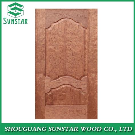 Melamine Natural Veneer HDF Mould Door Skin Used For Home Door China