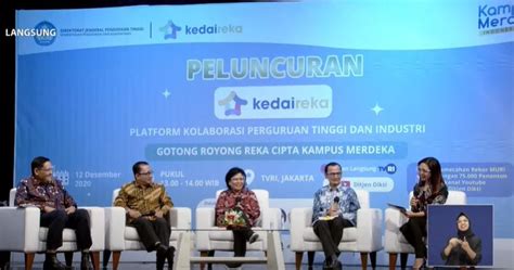 Kemendikbud Resmi Luncurkan Kedaireka Platform Kolaborasi Perguruan