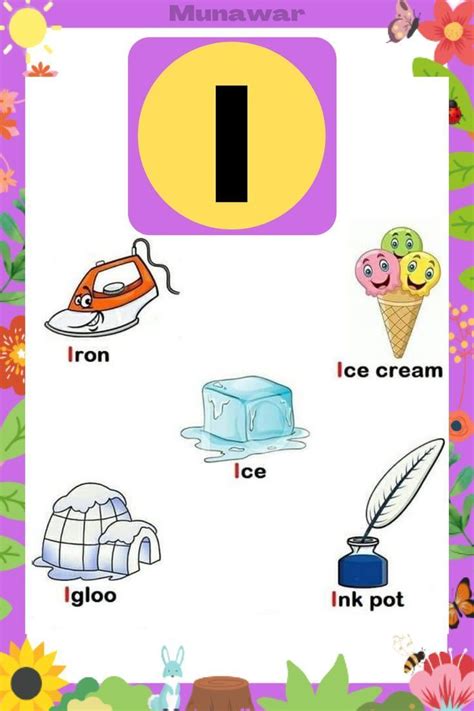 Letter I Words Learn English With Pictures 912 In 2024 Alphabet