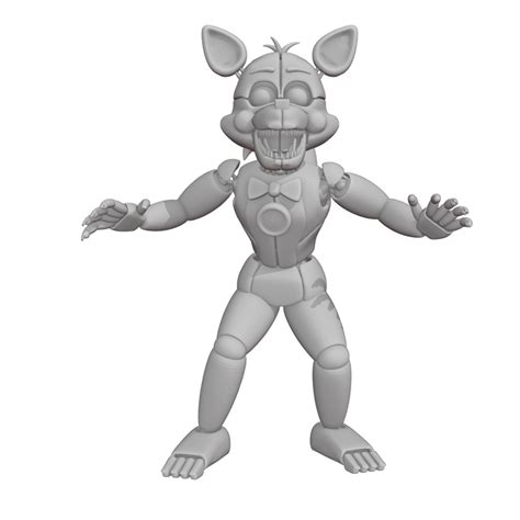 3d File Fnaf Five Nights At Freddys Funtime Foxy 🎃・model To Download And 3d Print・cults