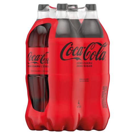 Coca Cola zero Napój gazowany 4 x 1 5 l Zakupy online z dostawą do