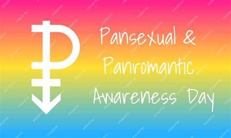 Pansexual Pride Flag 그라데이션이 있는 5월 24일 Pansexual Panromantic Awareness Day 배너 디자인 프리미엄 벡터