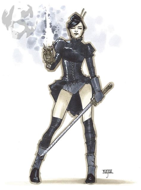 Steampunk Psylocke In Ra L Sans Commissions Comic Art Gallery Room