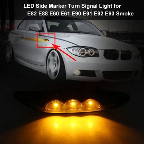 Sjlerst Seitenmarkierungs Blinker Led Licht F R Bmw E E E E E