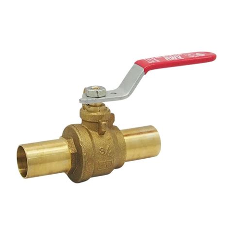 Brass Ezpress Full Port Ball Valve Red White Valve Corp