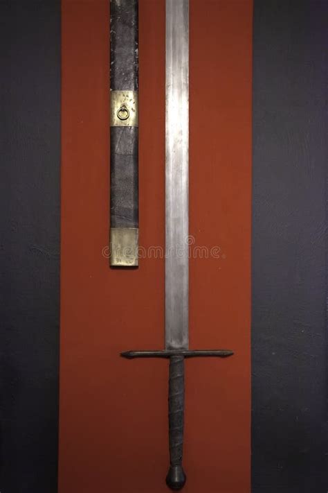 Templar sword stock image. Image of steel, guard, blade - 181943925