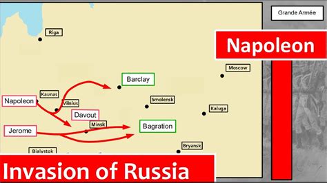 Napoleon Invasion Russia Map