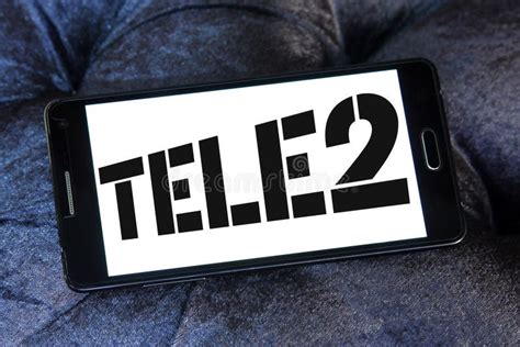The Tele2 Logo is a Sign on Their Local Store . Telecommunications ...